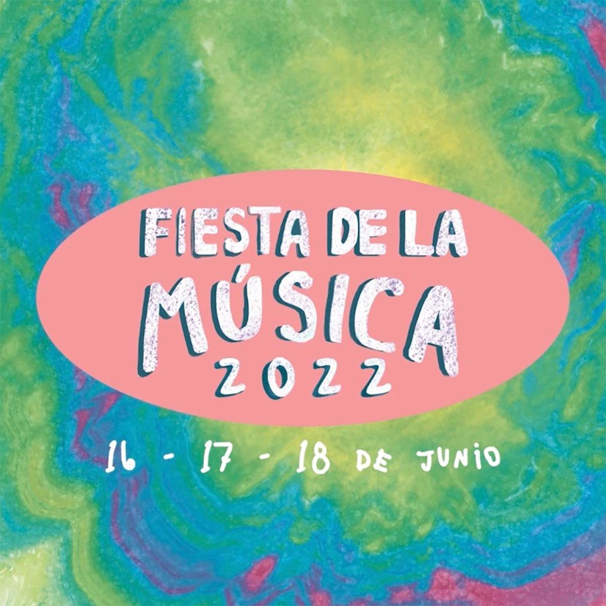 Afiche promocional de la Fiesta de la Música 2022